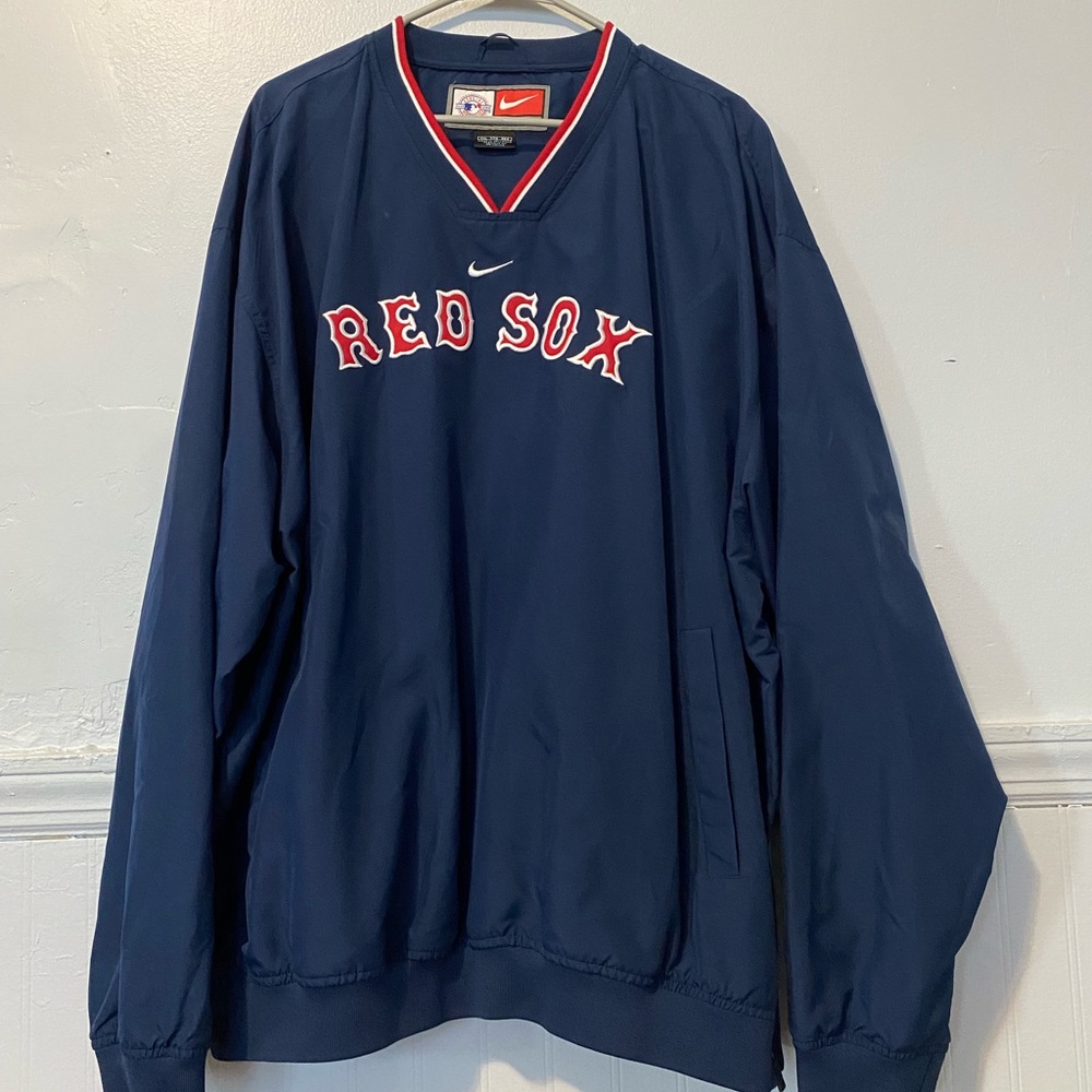 Original Nike Red Sox 90s warm up rain pullover